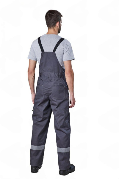 Полукомбинезон РЕСПЕКТ (серый/черный/лимонный)