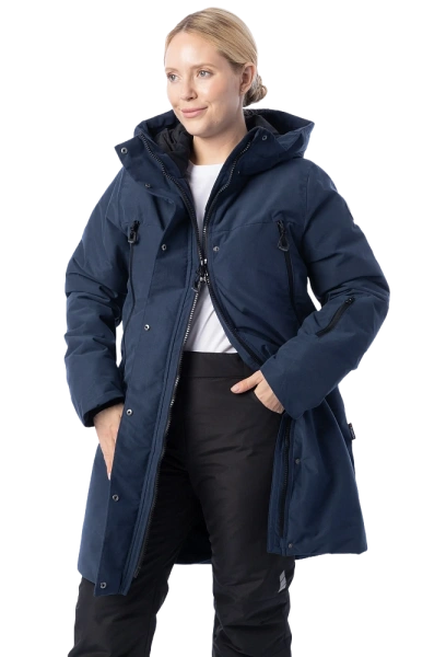 Куртка-парка BRODEKS KW 258 женская зимняя (синий) Куртка-парка BRODEKS KW 258 женская зимняя (синий)