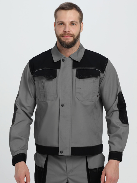 Костюм ВЕСТГАРД-1 с БР (т.серый/черный)