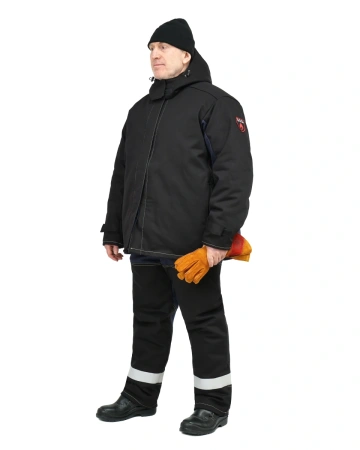 Костюм сварщика ОНИКС СОП 3 кл.защиты зимний с БР (черный)