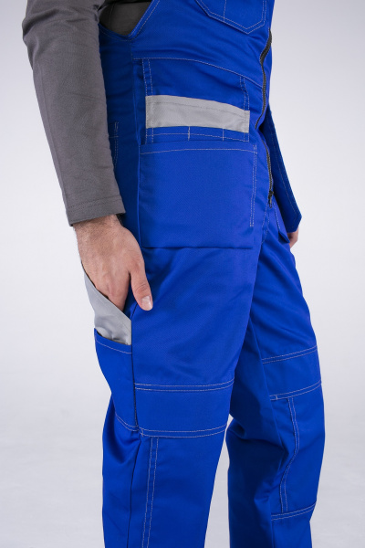 Костюм СОЮЗ-ПРОФЕССИОНАЛ-2 с ПК (васильковый/св.серый/оранжевый)