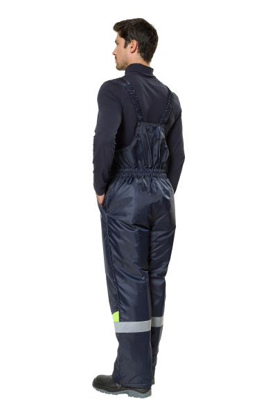 Костюм КОМФОРТ зимний с ПК (т.синий/неоновый)