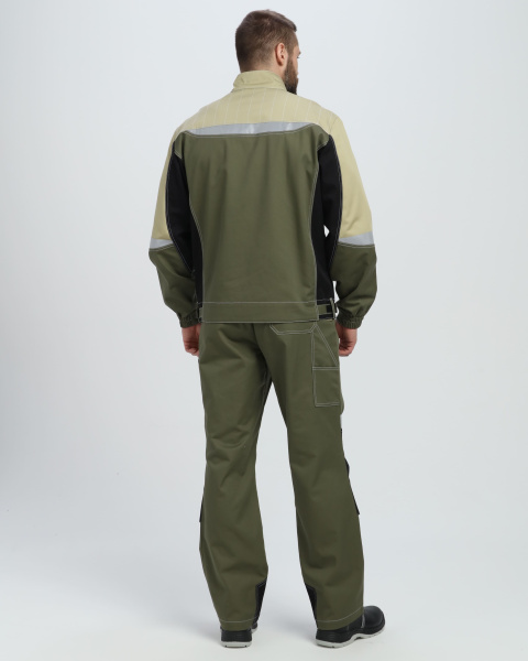 Костюм ВЕКТРОН-1 МВО с БР (хаки/черный/бежевый)