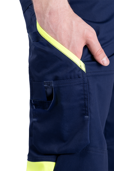 Полукомбинезон ACTIVE FLEX / АКТИВ ФЛЕКС (т.синий/флуоресцентный желтый)