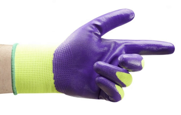 Перчатки СУПЕРЛЮКС нейлоновые с нитриловым обливом