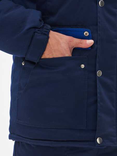 Костюм СИБЕР-ПРЕМИУМ СОП IMP зимний с ПК (т.синий/васильковый)