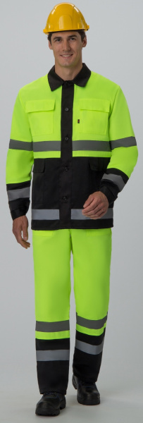 Костюм ДОРОЖНИК с ПК (лимонный/черный)