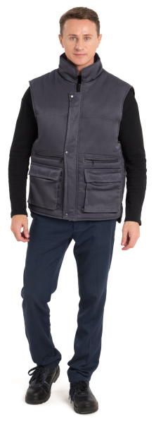 Жилет ДОКЕР зимний (т.серый)