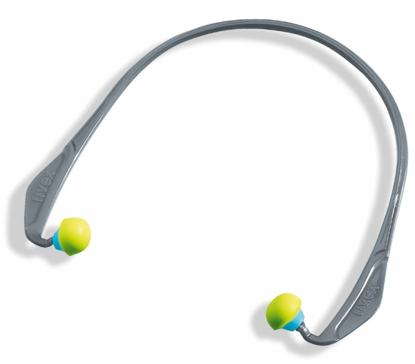 Беруши UVEX ИКС-КАП на скобе (лайм/синий)