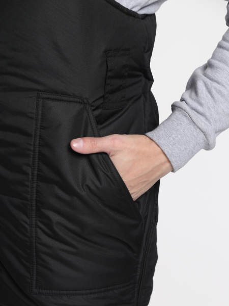 Костюм БЕРКОРТ-2 СОП К. зимний с ПК (черный/т.серый)