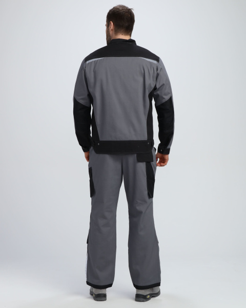 Куртка МИЛАН NEW CH МВО (т.серый/черный)