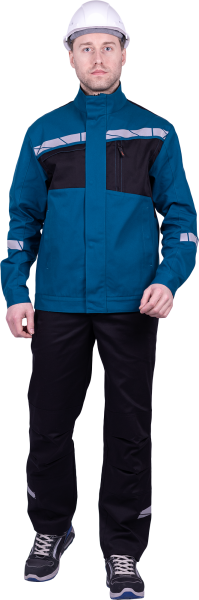 Куртка СТРОНГ ИМПОРТ (бирюзовый/черный)