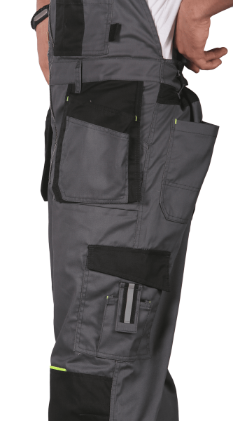 Полукомбинезон RONTA PL205 (т.серый/черный/лаймовый)