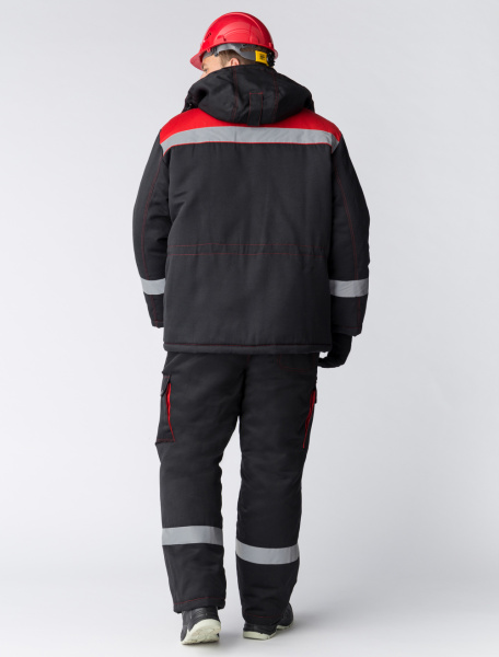 Костюм НЕЙЧ-2 зимний с ПК (черный/красный)