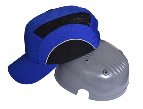 Каскетка защитная с СОП (васильковый/черный)