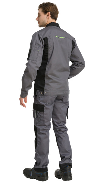 Костюм RONTA KS808 с БР (т.серый/черный/лайм)