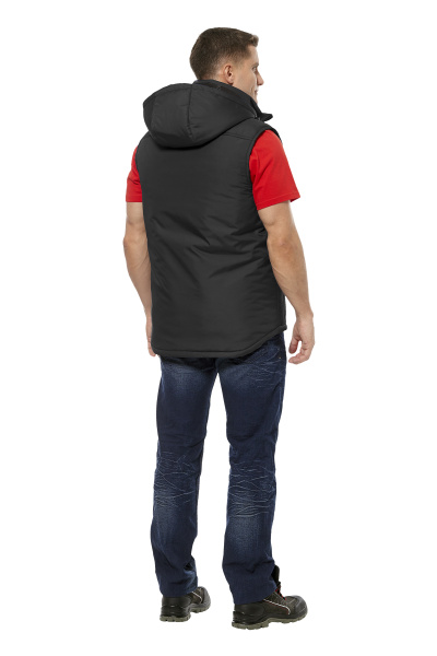 Жилет УНИВЕРСАЛЬНЫЙ зимний (черный/васильковый)