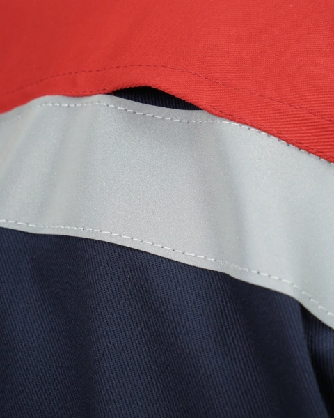 Костюм сварщика ОНИКС СОП 1 кл.защиты с БР (т.синий/красный)