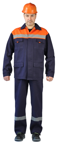 Костюм СПЕЦОВКА с СОП с ПК (синий/оранжевый)