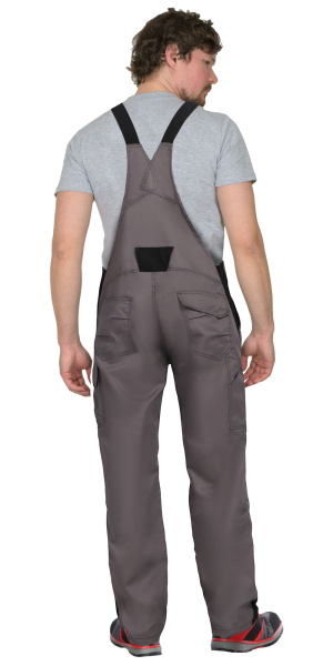 Полукомбинезон СИРИУС-ЦИТРИН (серый/черный)