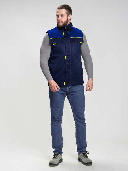 Жилет ФЛОФТ зимний (т.синий/васильковый)