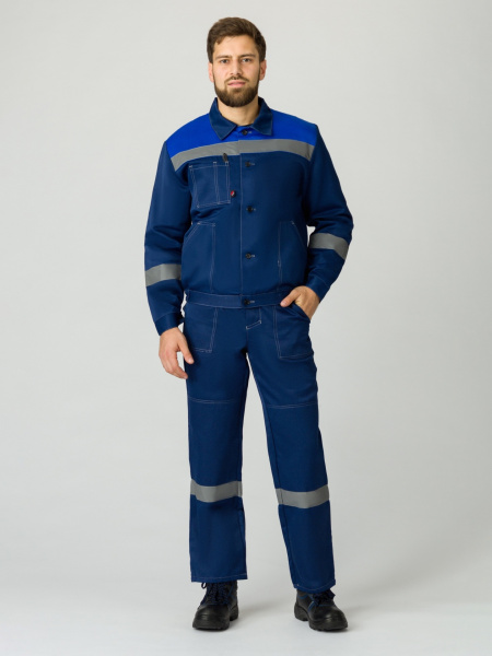 Костюм ЛИГОР-2 СОП с ПК (т.синий/васильковый)