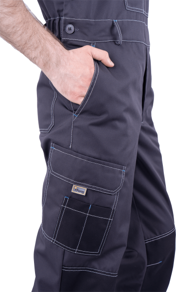 Полукомбинезон ТУРБО SAFETY (т.серый/чёрный)