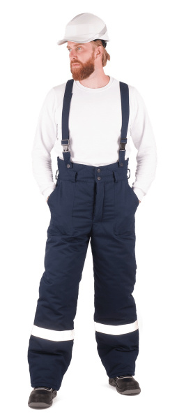 Костюм СИБИРЬ зимний с БР (т.синий/красный)