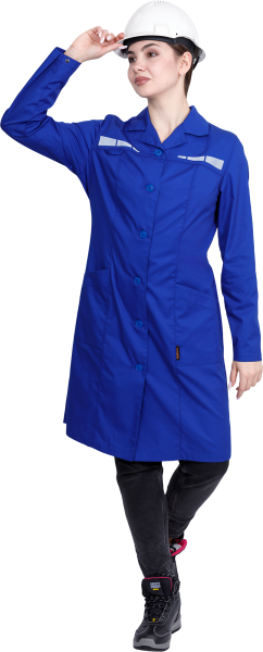 Халат ОПЕРАТОР женский (васильковый)
