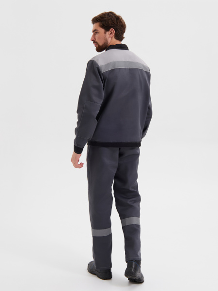 Костюм КОРПУС с ПК (т.серый/черный/св.серый)