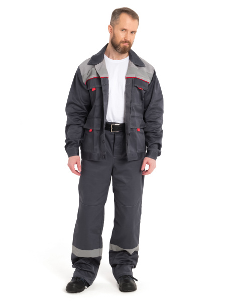 Костюм НОВА с СОП с БР (т.серый/св.серый)