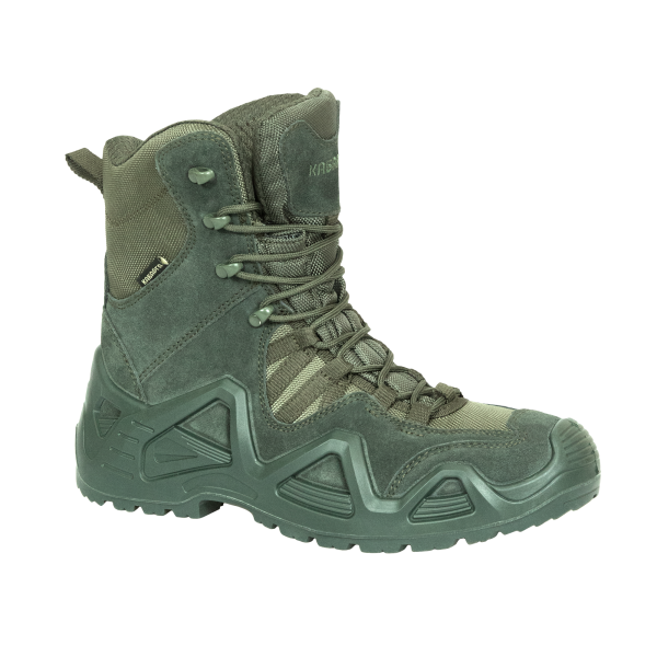 Ботинки КАБАРГА высокий берец ПУ/Нитрил (олива)