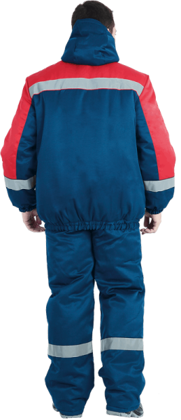 Костюм БАЙКАЛ зимний с ПК (т.синий/красный)