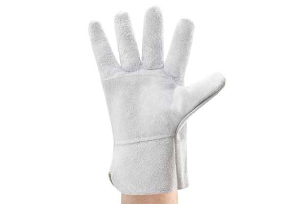 Перчатки спилковые (белый)
