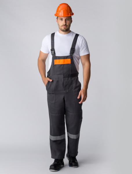 Костюм ЛИГОР-2 СОП с ПК (т.серый/оранжевый)