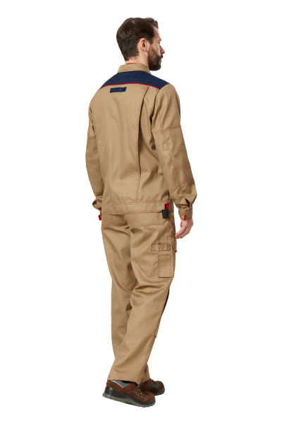 Куртка РОЛЬФ 1 (бежевый/т.синий/красный)