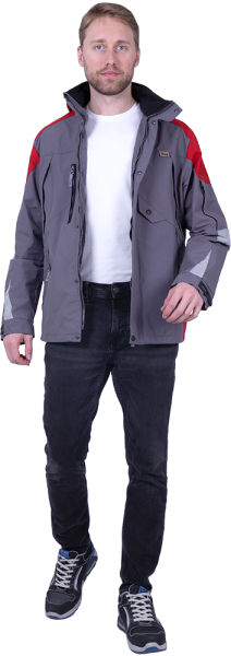 Куртка-штормовка РЕСПЕКТ (синий/красный)