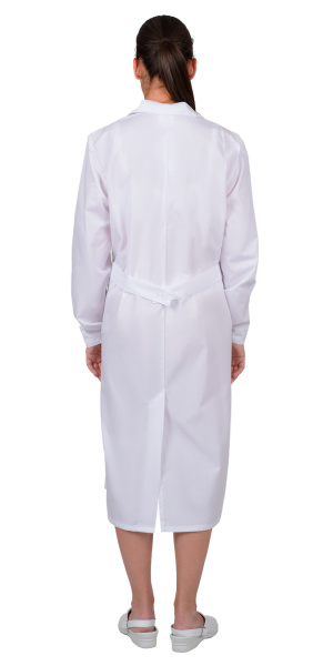 Халат женский с рельефами (белый)