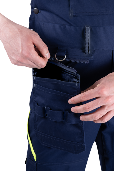 Полукомбинезон ACTIVE FLEX / АКТИВ ФЛЕКС (т.синий/флуоресцентный желтый)