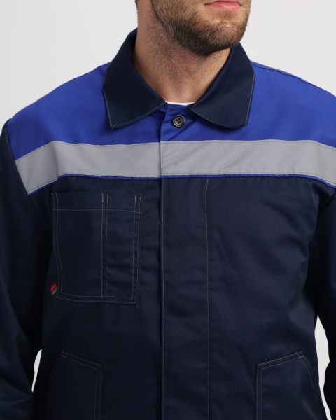 Костюм ЛИГОР-2 ПРЕМИУМ СОП с ПК (т.синий/васильковый)