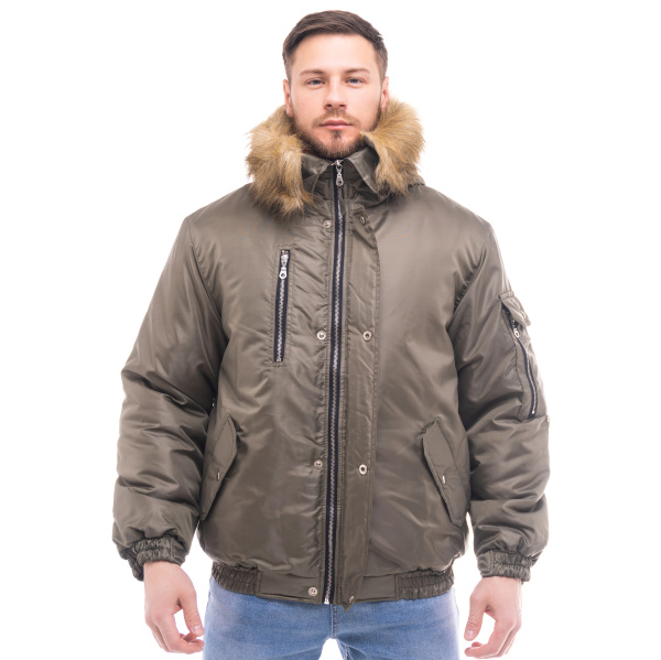Куртка АЛЯСКА зимняя короткая (хаки)