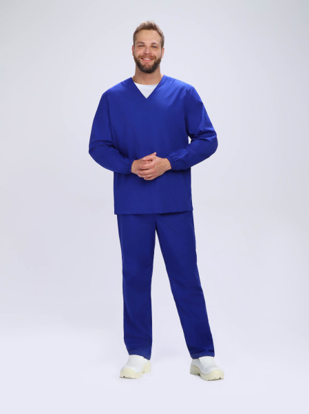 Костюм ХАССП-БАЗА с БР (васильковый)