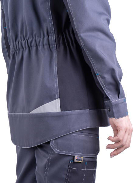 Куртка ТУРБО SAFETY женская (серый/т.серый)