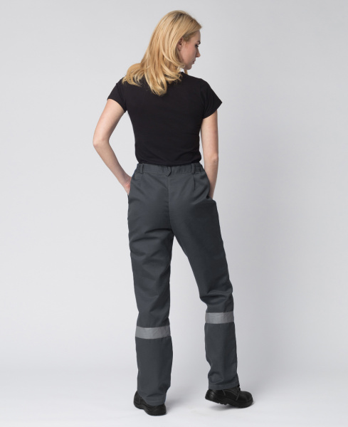 Костюм ВЕСНА-1 СОП NEW женский с БР (т.серый/красный)