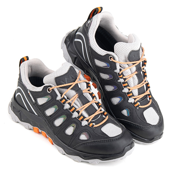 Полуботинки ЛИДЕР WG9-16-MNT-3 ПУ-Резина женские (черный/св.серый)