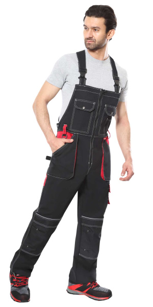 Полукомбинезон СИРИУС-АГАТ (черный/красный)