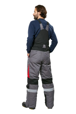 Костюм ПАМИР-НОРД зимний с ПК (серый/черный/красный)