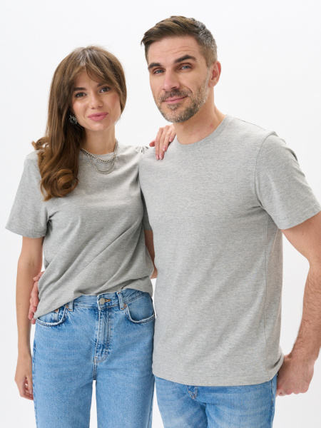 Футболка PREMIUM (меланж т.серый)