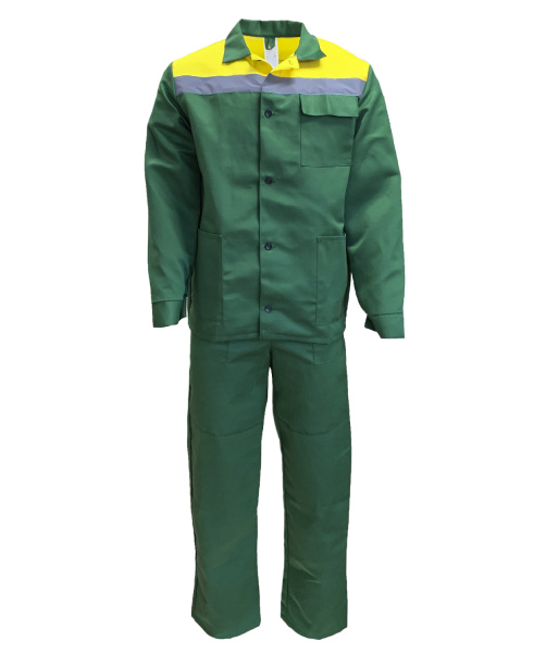 Костюм СТАНДАРТ с СОП с БР (зеленый/жёлтый)