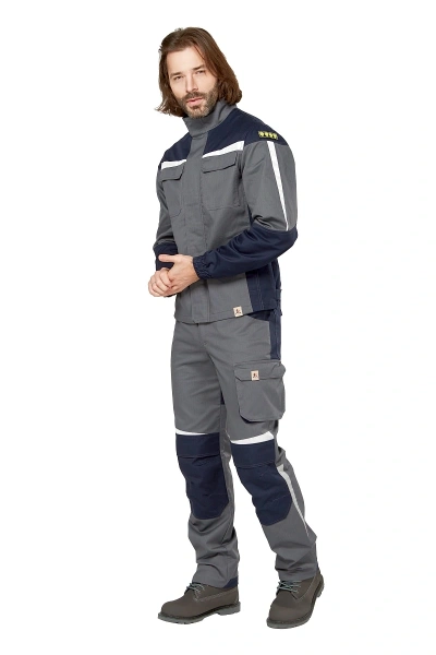 Куртка антистатическая ФЕСТ (серый/синий)